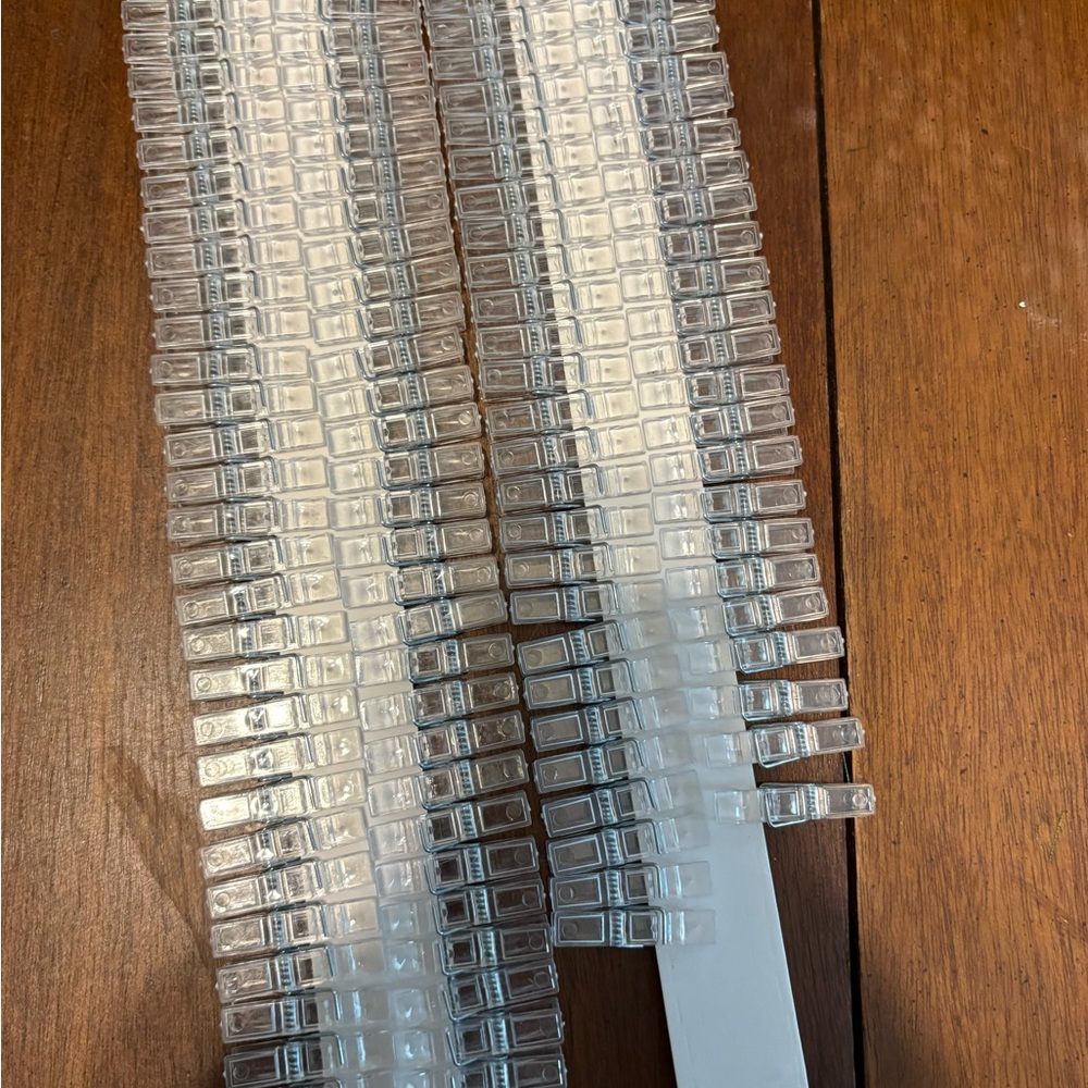 Clear Plastic clothes pins